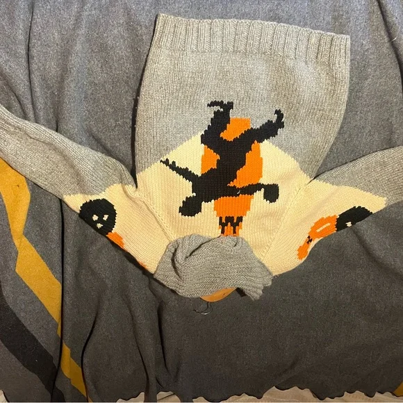 Vintage 1950 cowichan wool sweater bowling theme - Picture 7 of 9